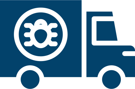 Pest control service truck